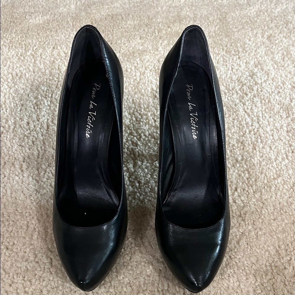 Pour La Victoire Black Women's Heels